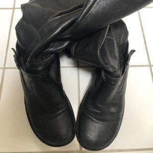 Women's Wide Calf Leather Boots